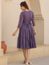 Lavender Pure Cotton Tiered Dress