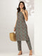 Multicolour Pure Cotton Ethnic Motifs Printed Straight Kurta Pant Set