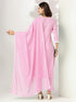 Light Pink Pure Cotton Embroidered Straight Kurta Set