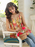 Multicolour Pure Cotton Floral Printed A-line Top