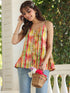 Multicolour Pure Cotton Floral Printed A-line Top