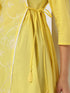 Yellow Pure Cotton Embroidered A-line Tunic
