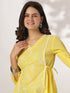 Yellow Pure Cotton Embroidered A-line Tunic