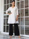 Off White Pure Cotton Schiffli A-line Tunic