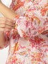Pink Pure Cotton Floral Printed Straight Tunic