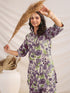 Cream Pure Cotton Floral Printed Straight Co-ord Set