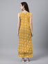 Mustard Pure Cotton Floral Printed Straight Co-Ord Set
