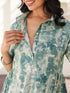 Sage Green Pure Cotton Tie-dye A-line Maternity Dress