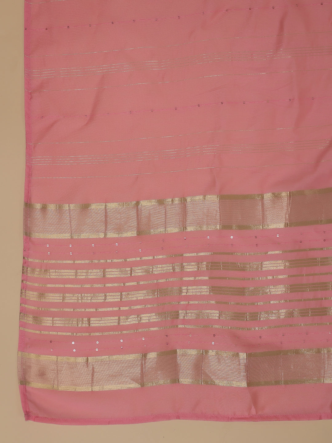 Baby Pink Cotton Blend Solid Straight Kurta Set