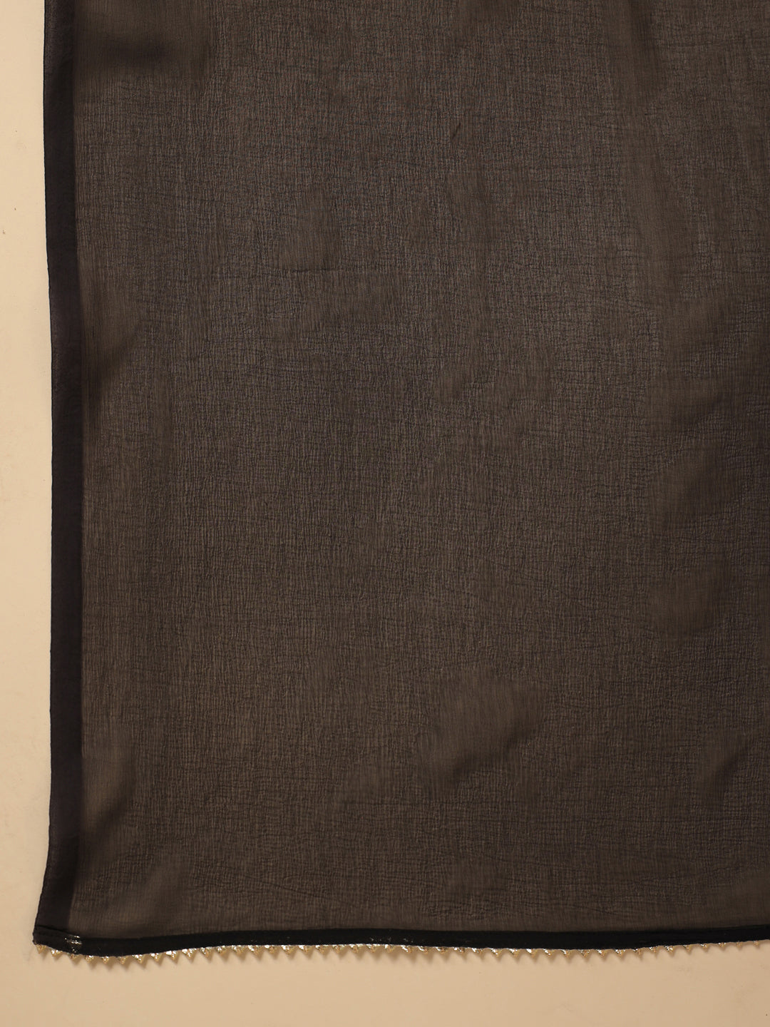 Black Cotton Blend Yoke Embroidery Straight Kurta Set